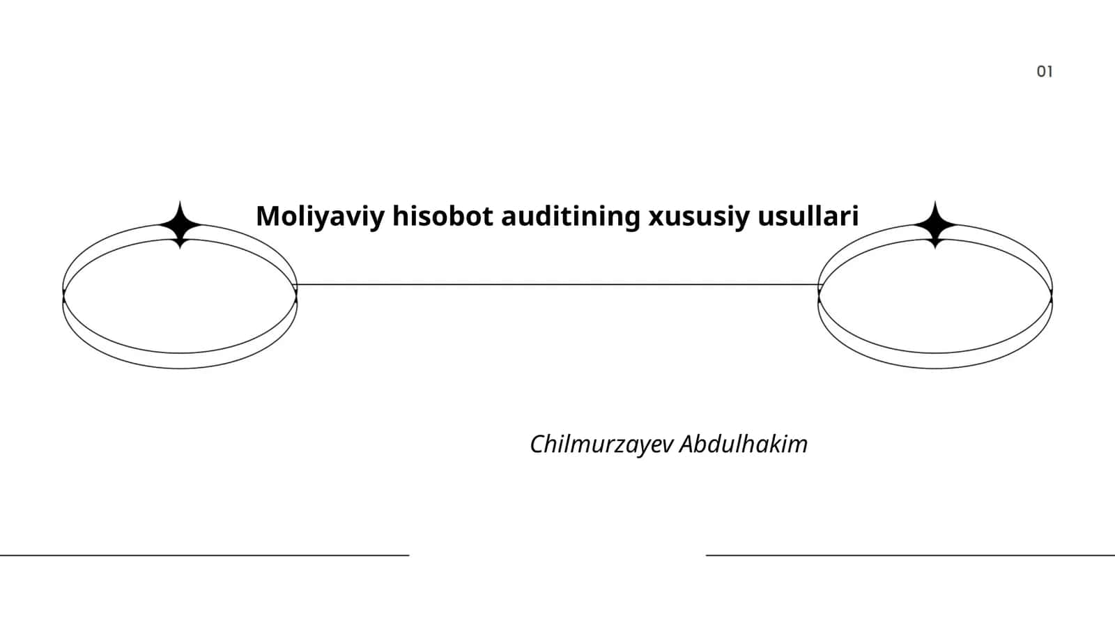 Moliyaviy hisobot auditining xususiy usullari