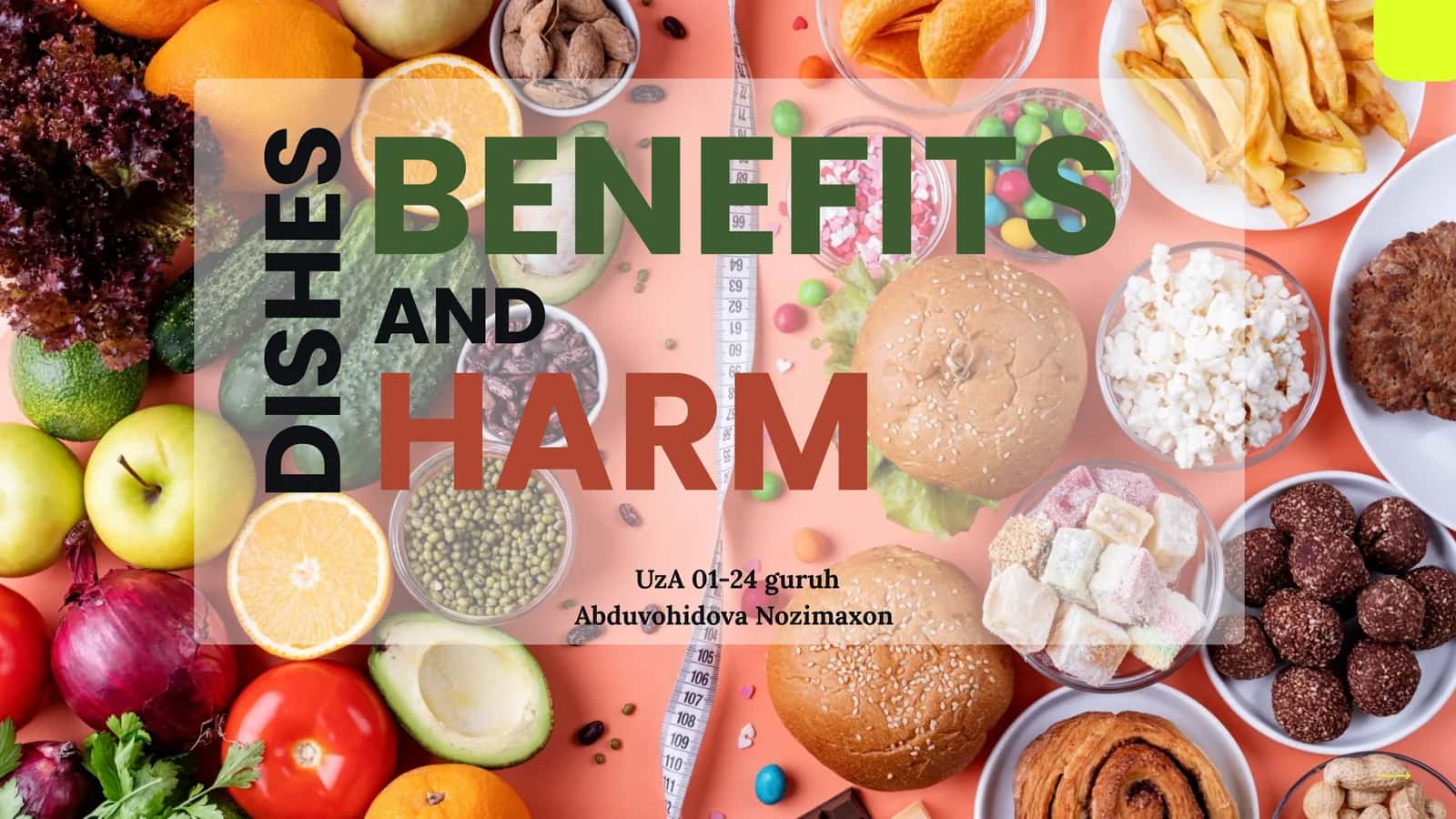 Beneficial and harmful food products
