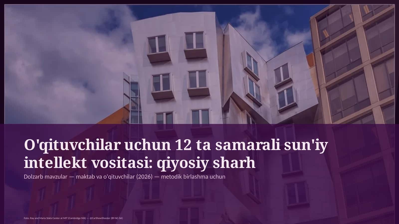 O'qituvchilar uchun 12 ta samarali sun'iy intellekt vositasi: qiyosiy sharh