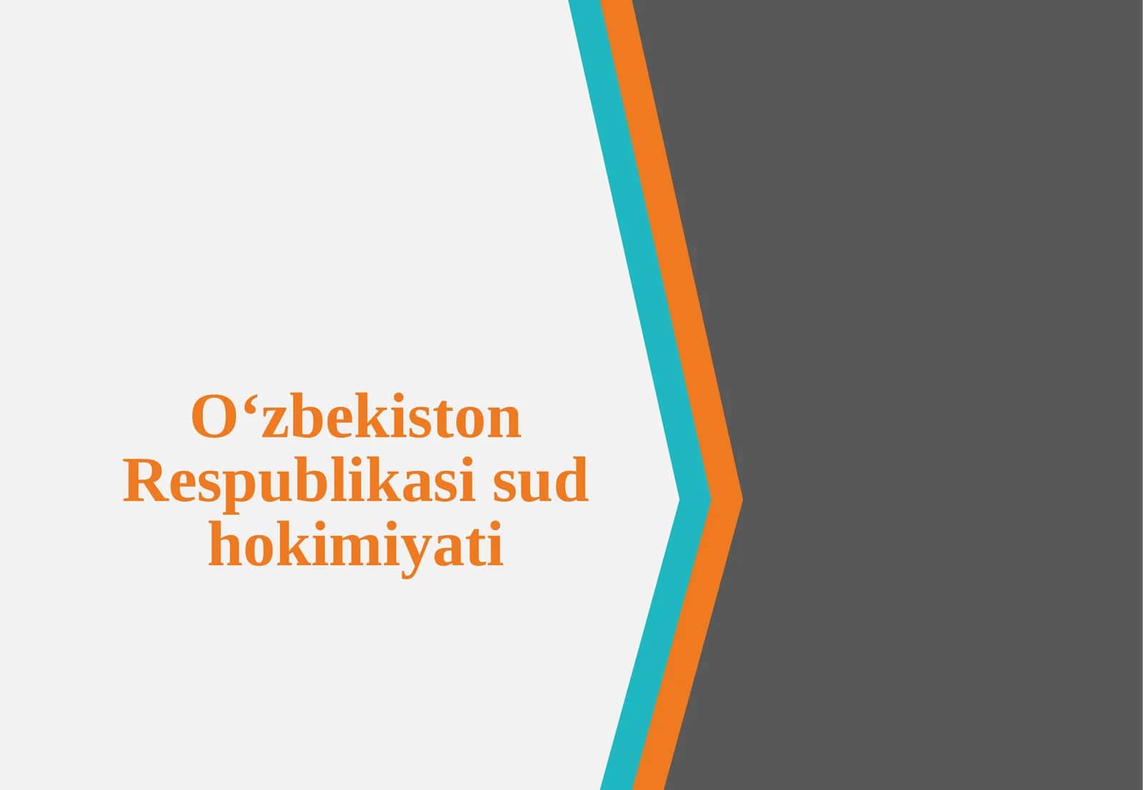 O‘zbekiston Respublikasi sud hokimiyati