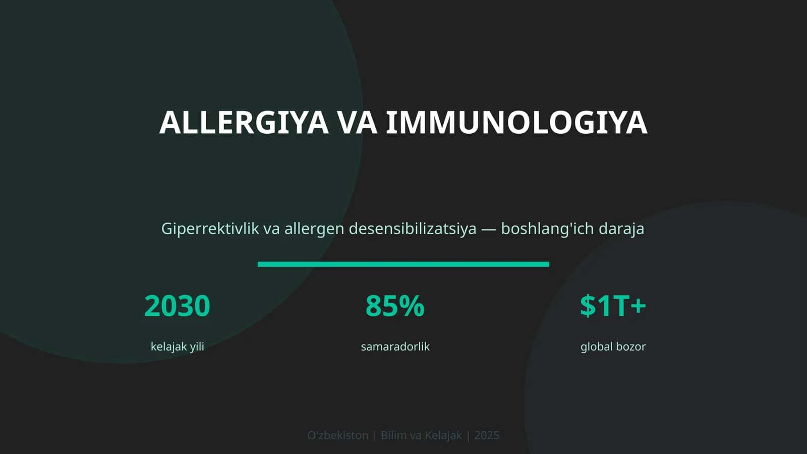 ALLERGIYA VA IMMUNOLOGIYA