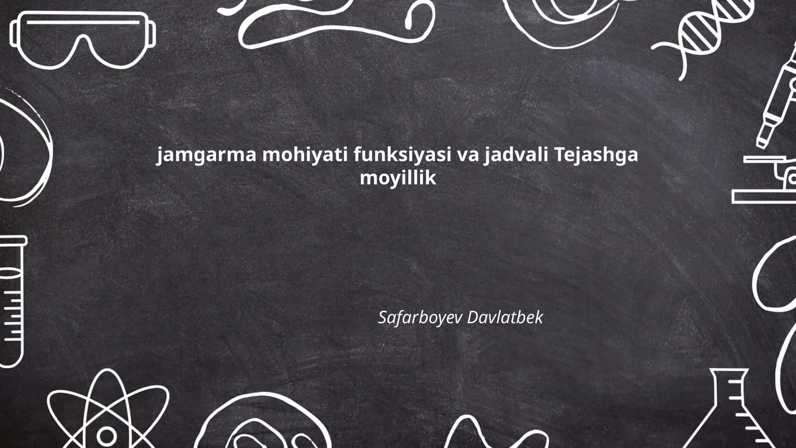 Jamgarma mohiyati va iqtisodiy roli