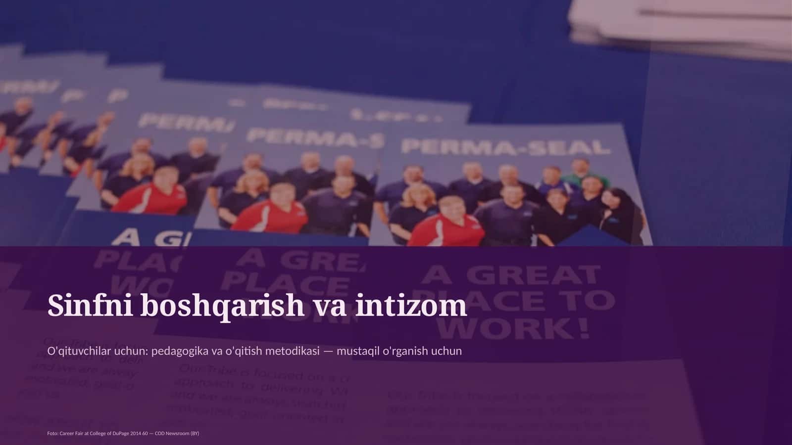 Sinfni boshqarish va intizom