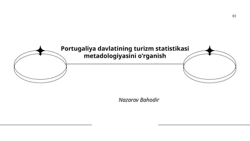 Portugaliya davlatining turizm statistikasi metadologiyasini o'rganish