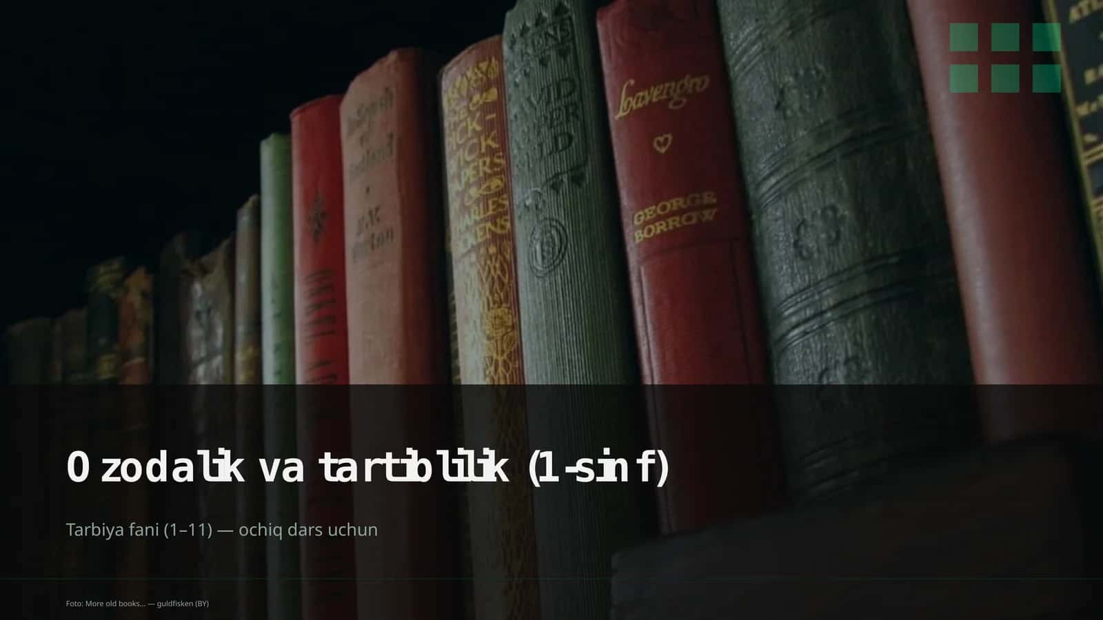 Ozodalik va tartiblilik (1-sinf)