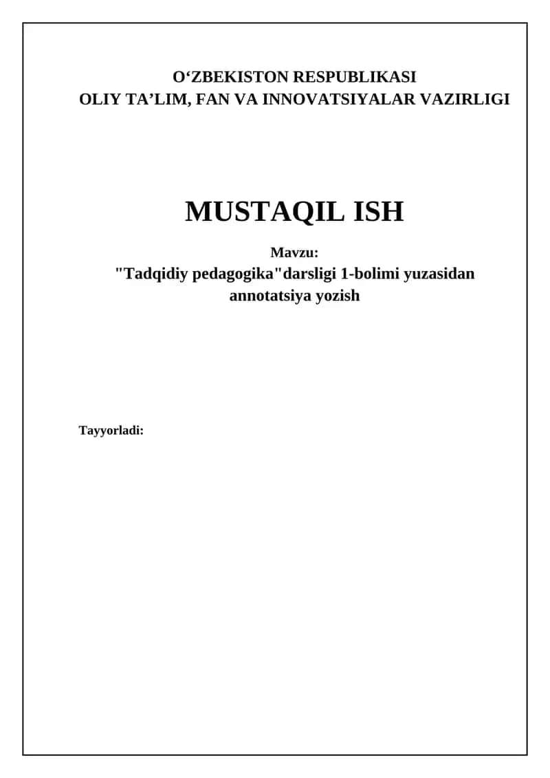 Tanqidiy pedagogika