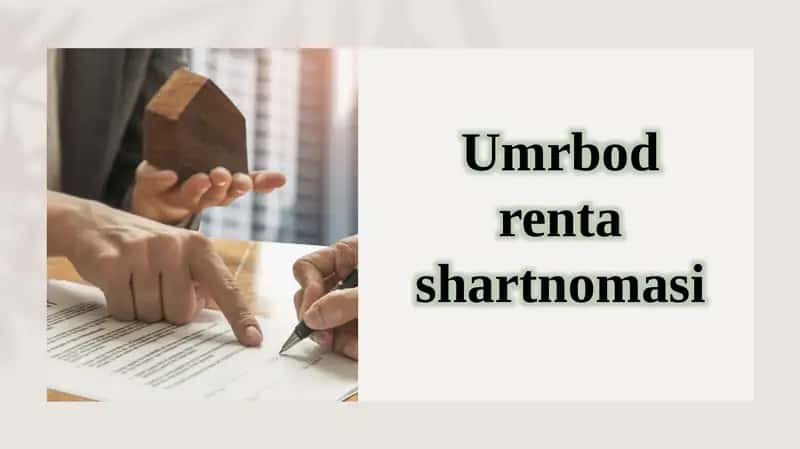Umrbod renta  shartnomasi 1