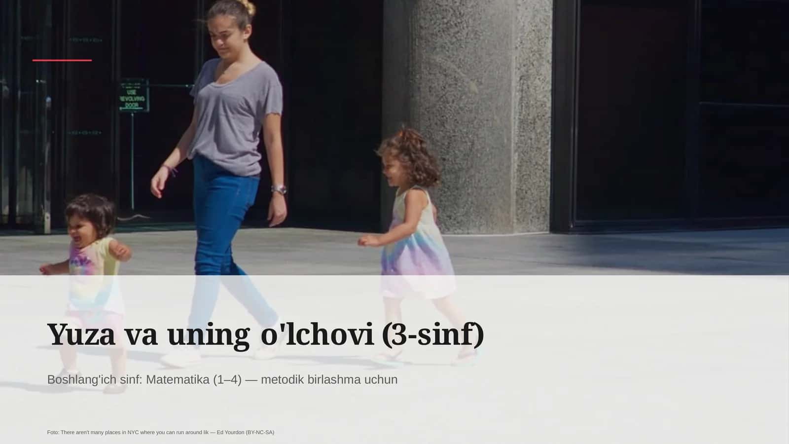 Yuza va uning o'lchovi (3-sinf)