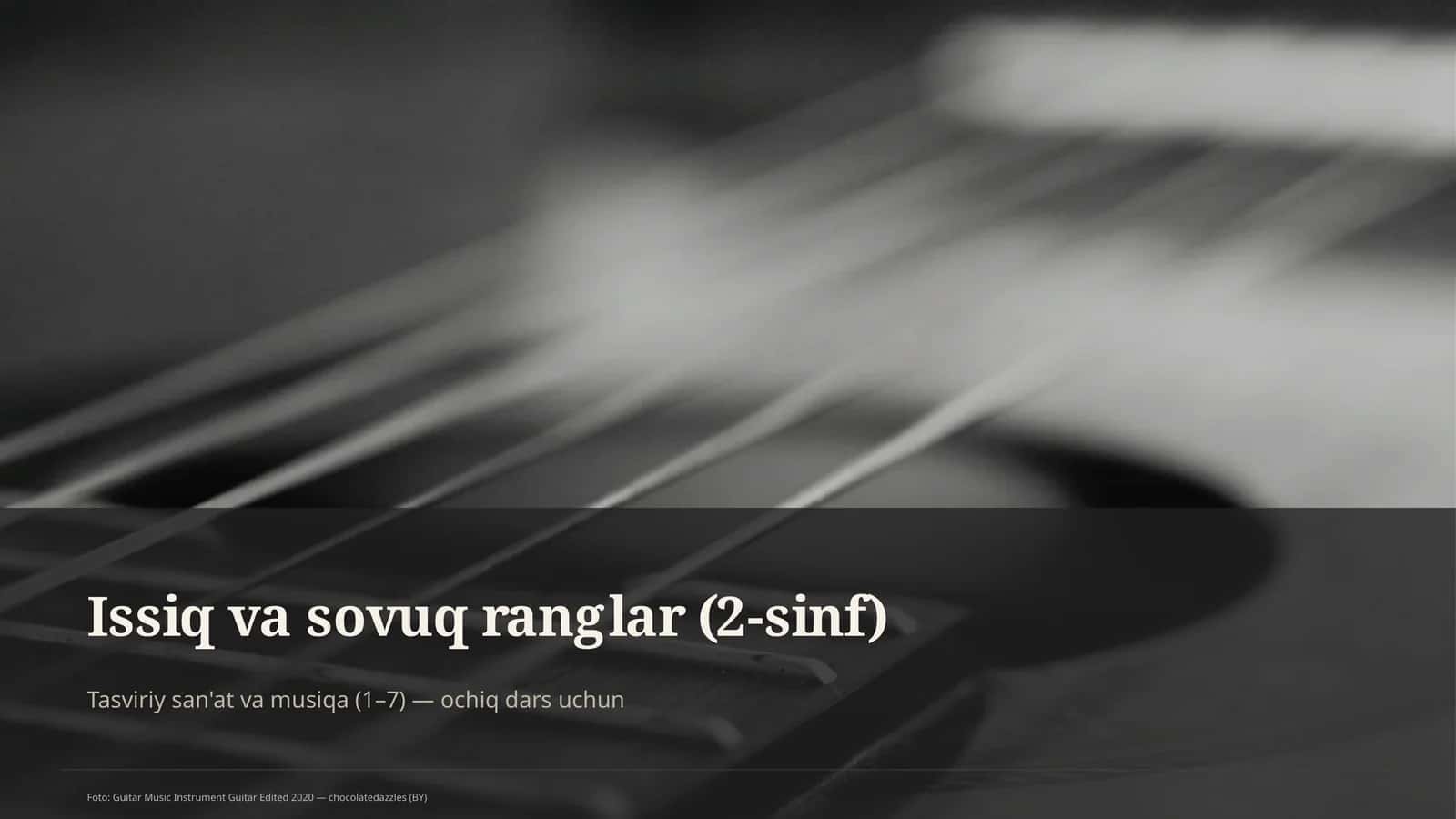 Tasviriy san'at va musiqa (1–7)