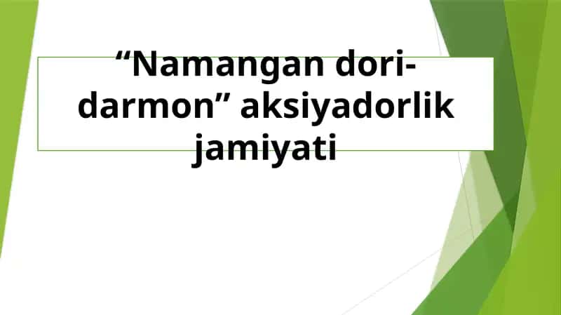 Namangandori-darmon aksiyadorlik jamiyati