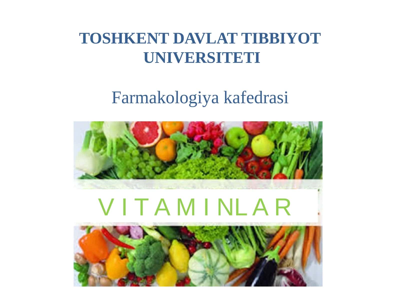 Vitaminlar