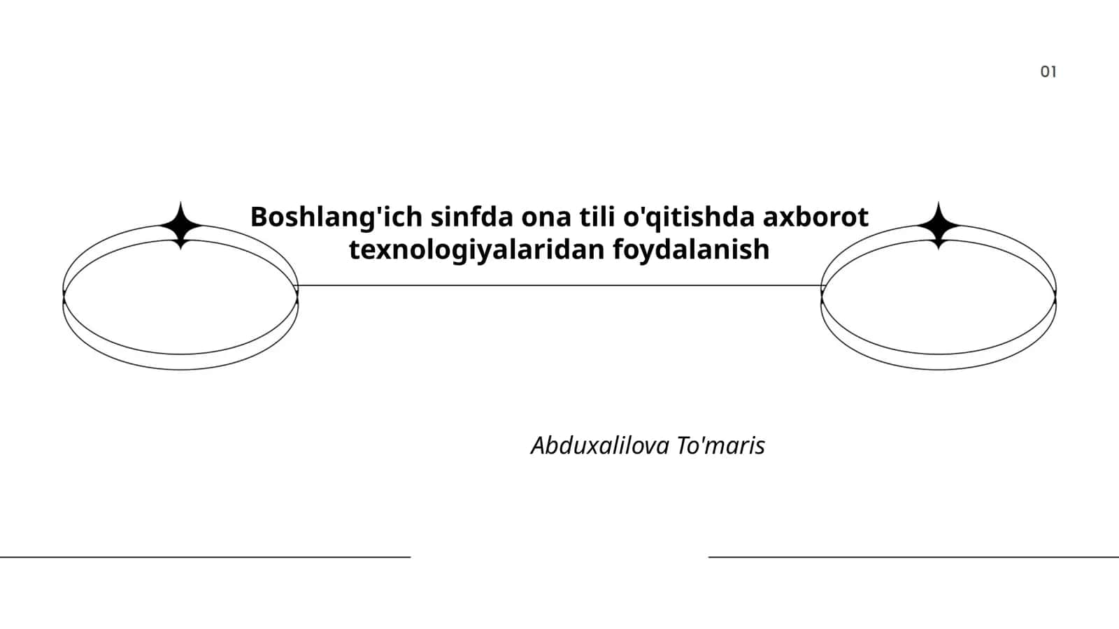 Boshlang'ich sinfda ona tili o'qitishda axborot texnologiyalaridan foydalanish