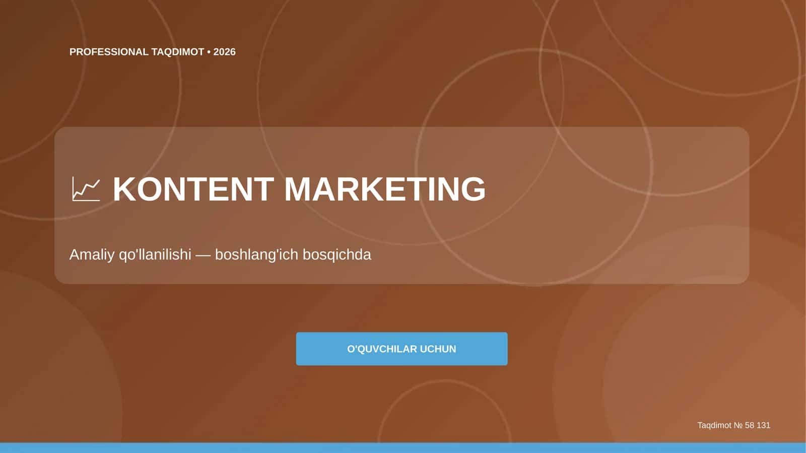 Kontent marketing: amaliy qo'llanilishi (boshlang'ich bosqichda) [o'quvchilar uchun]