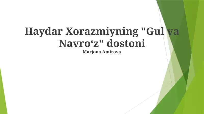Gul va Navro'z