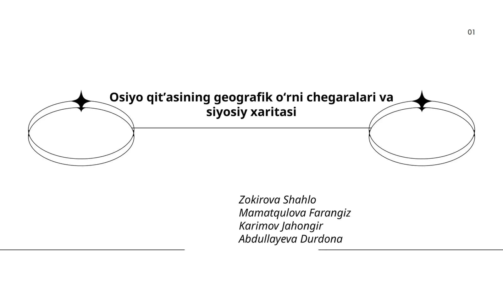 Osiyo qitʼasining geografik oʻrni chegaralari va siyosiy xaritasi