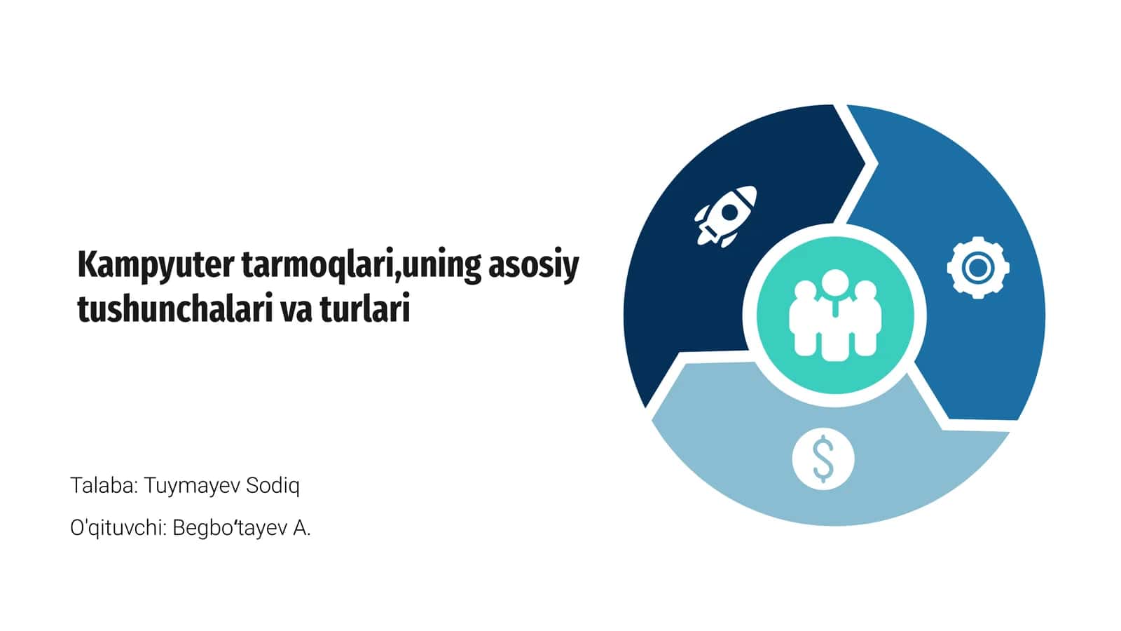 Kampyuter tarmoqlari,uning asosiy tushunchalari va turlari