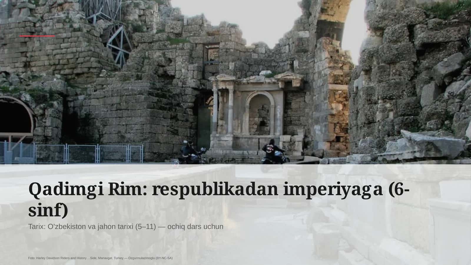 Qadimgi Rim: respublikadan imperiyaga (6-sinf)
