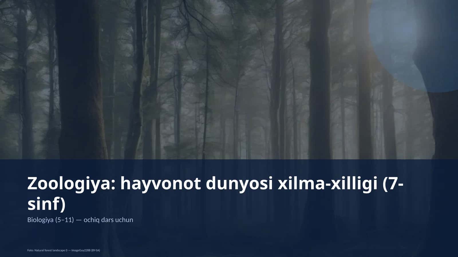 Zoologiya: hayvonot dunyosi xilma-xilligi (7-sinf)