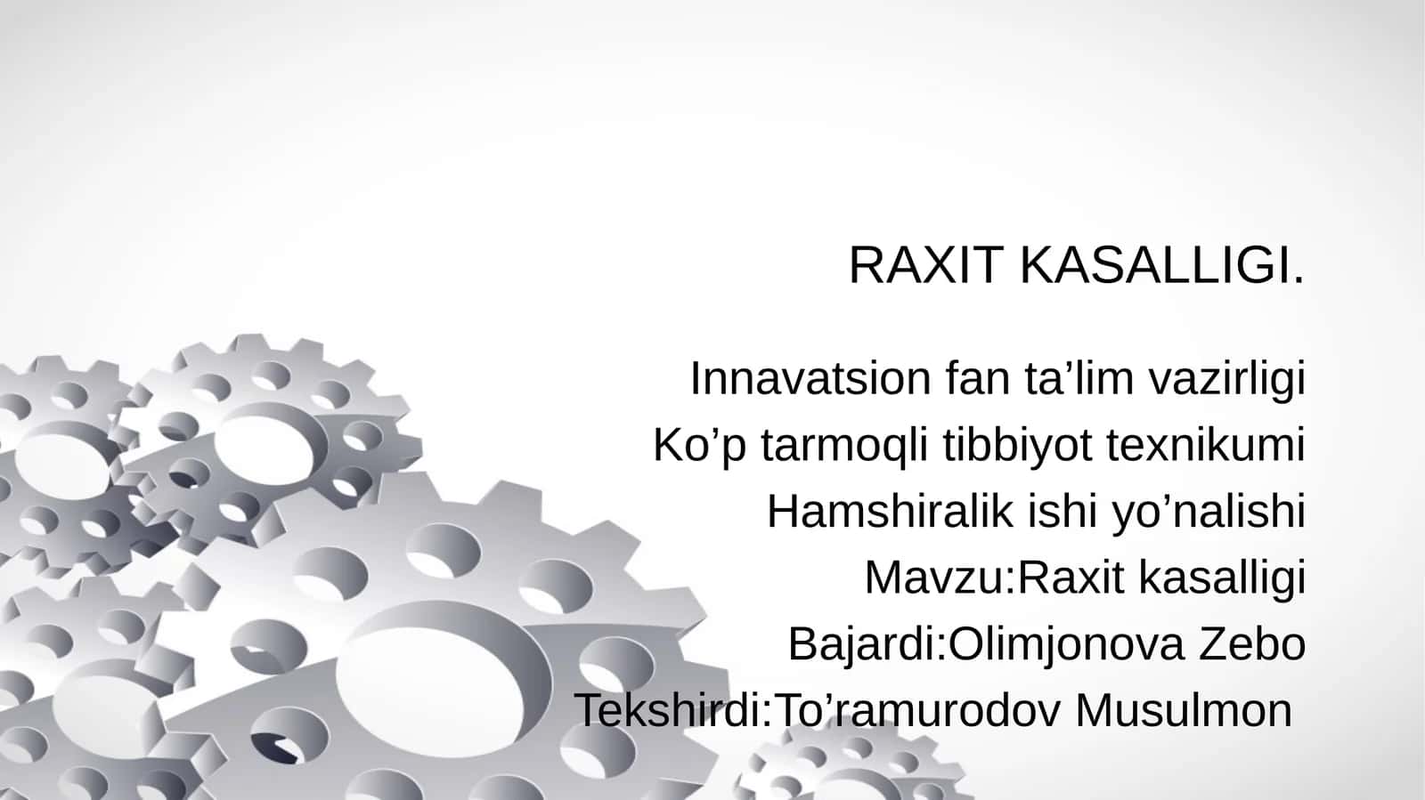 Raxit Kasalligi