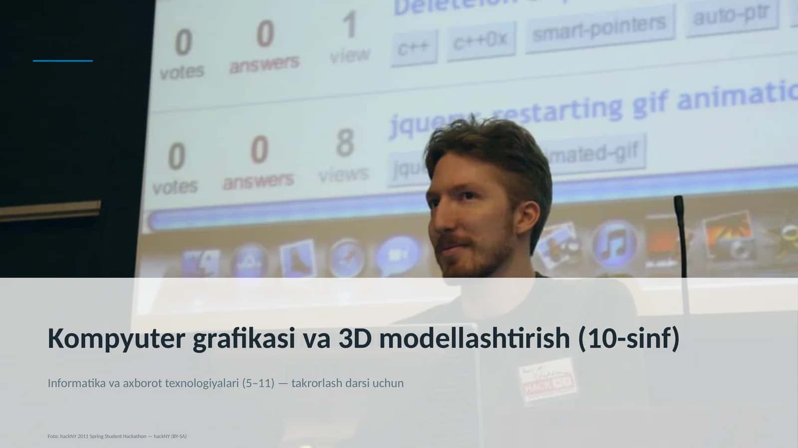 Kompyuter grafikasi va 3D modellashtirish (10-sinf)