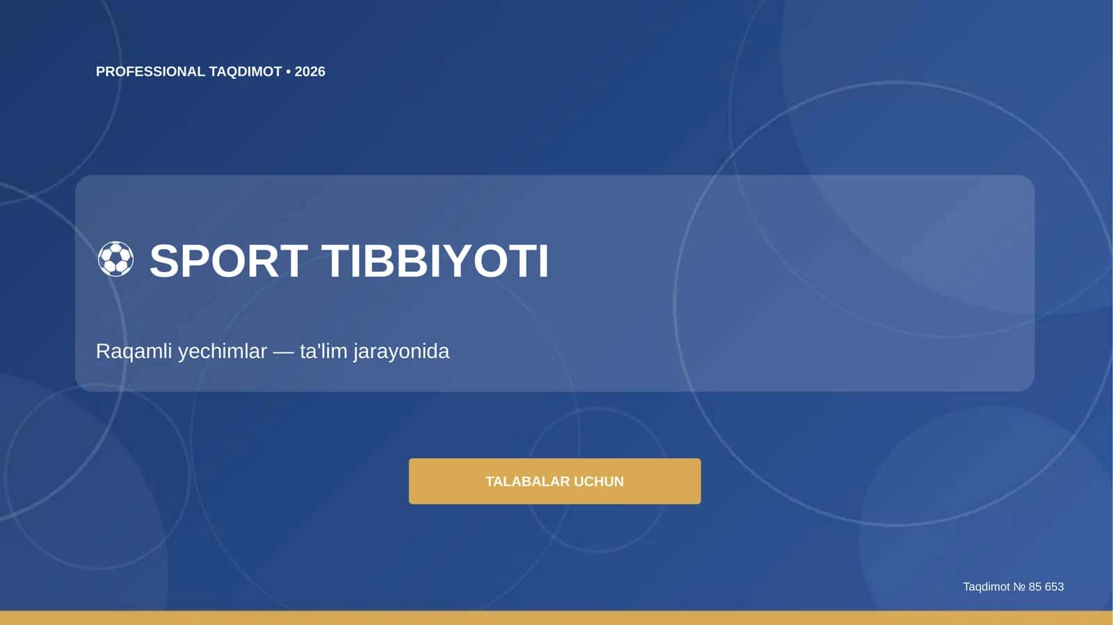 Sport Tibbiyoti: Raqamli Yechimlar