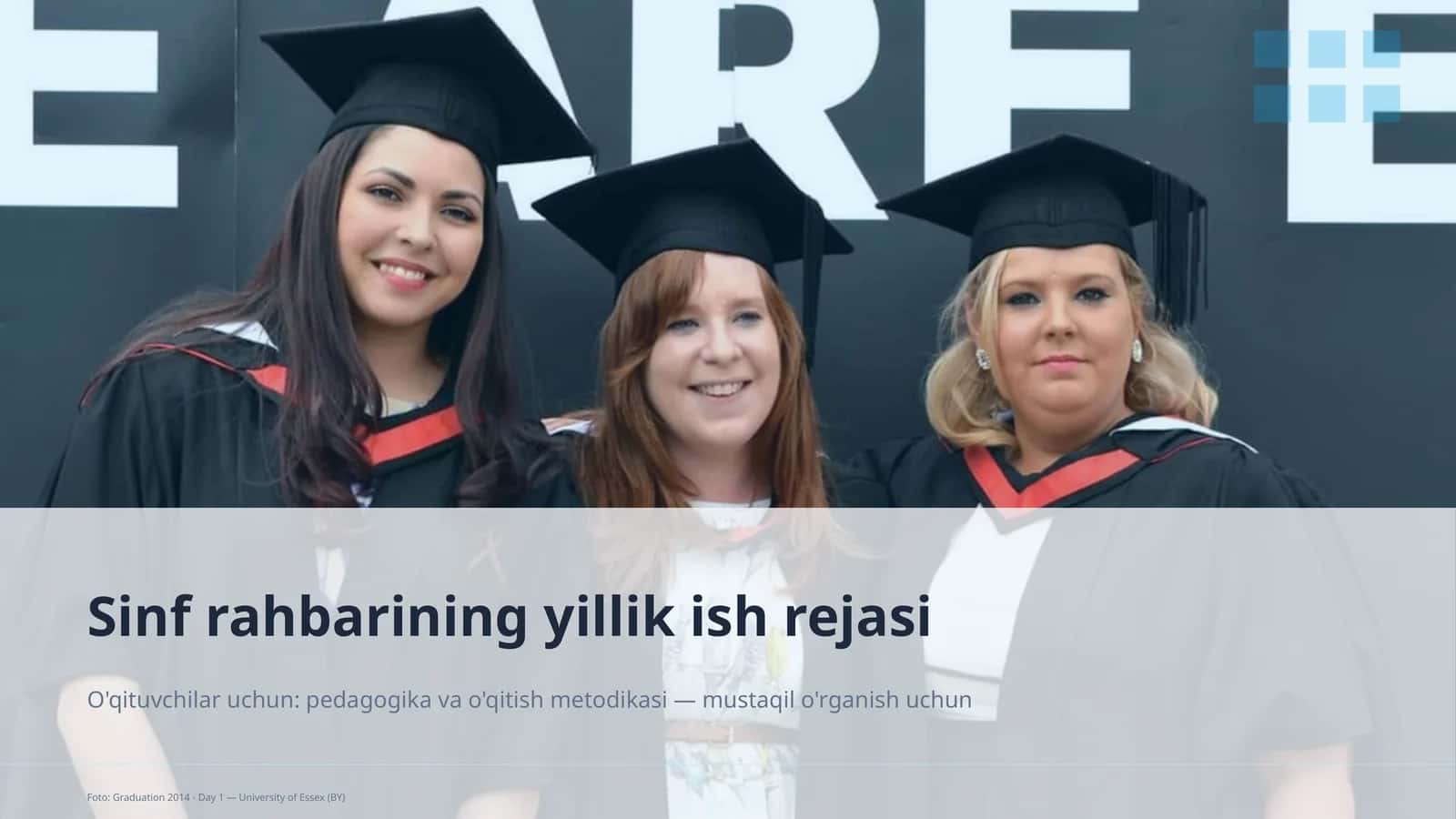 Sinf rahbarining yillik ish rejasi