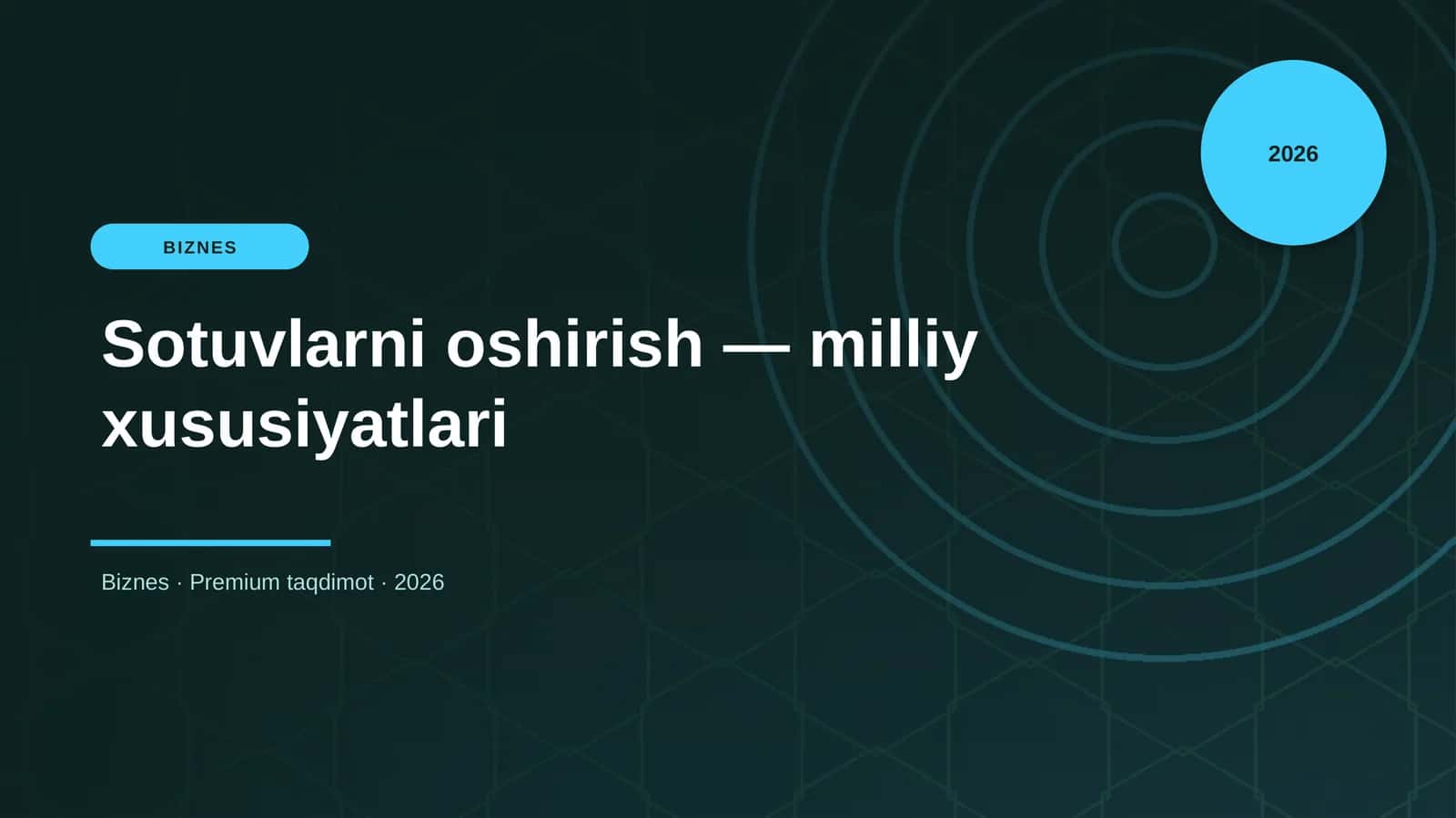 Sotuvlarni oshirish — milliy xususiyatlari