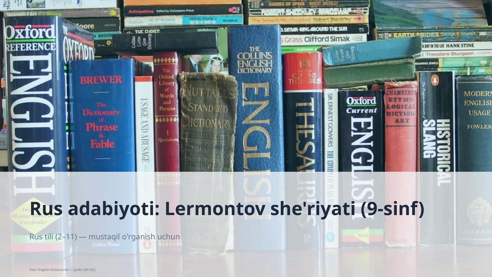 Rus adabiyoti: Lermontov she'riyati (9-sinf)