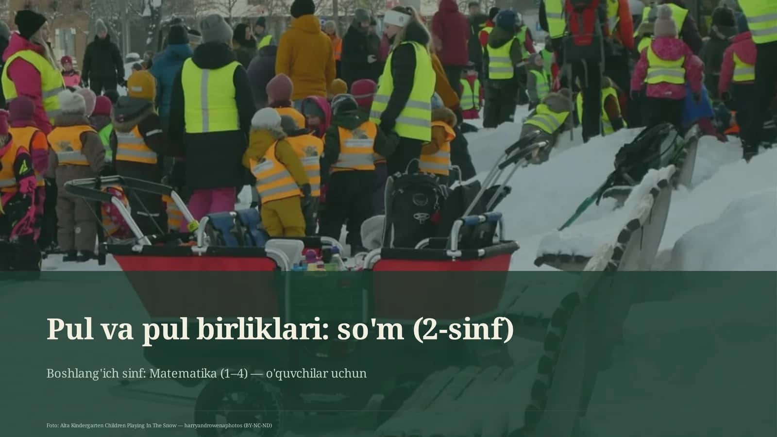 Pul va pul birliklari: so'm (2-sinf)