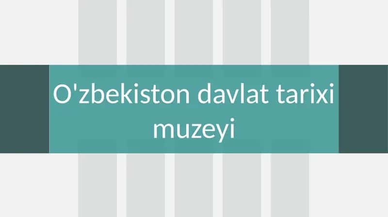 O'zbekiston davlat tarixi Muzeyi