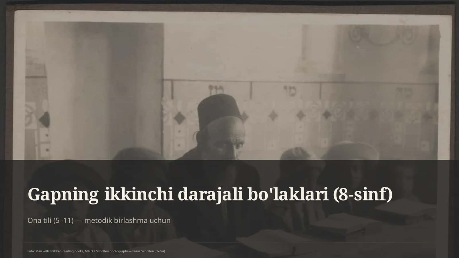 Ona tili (5– 11) — metodik birlashma uchun