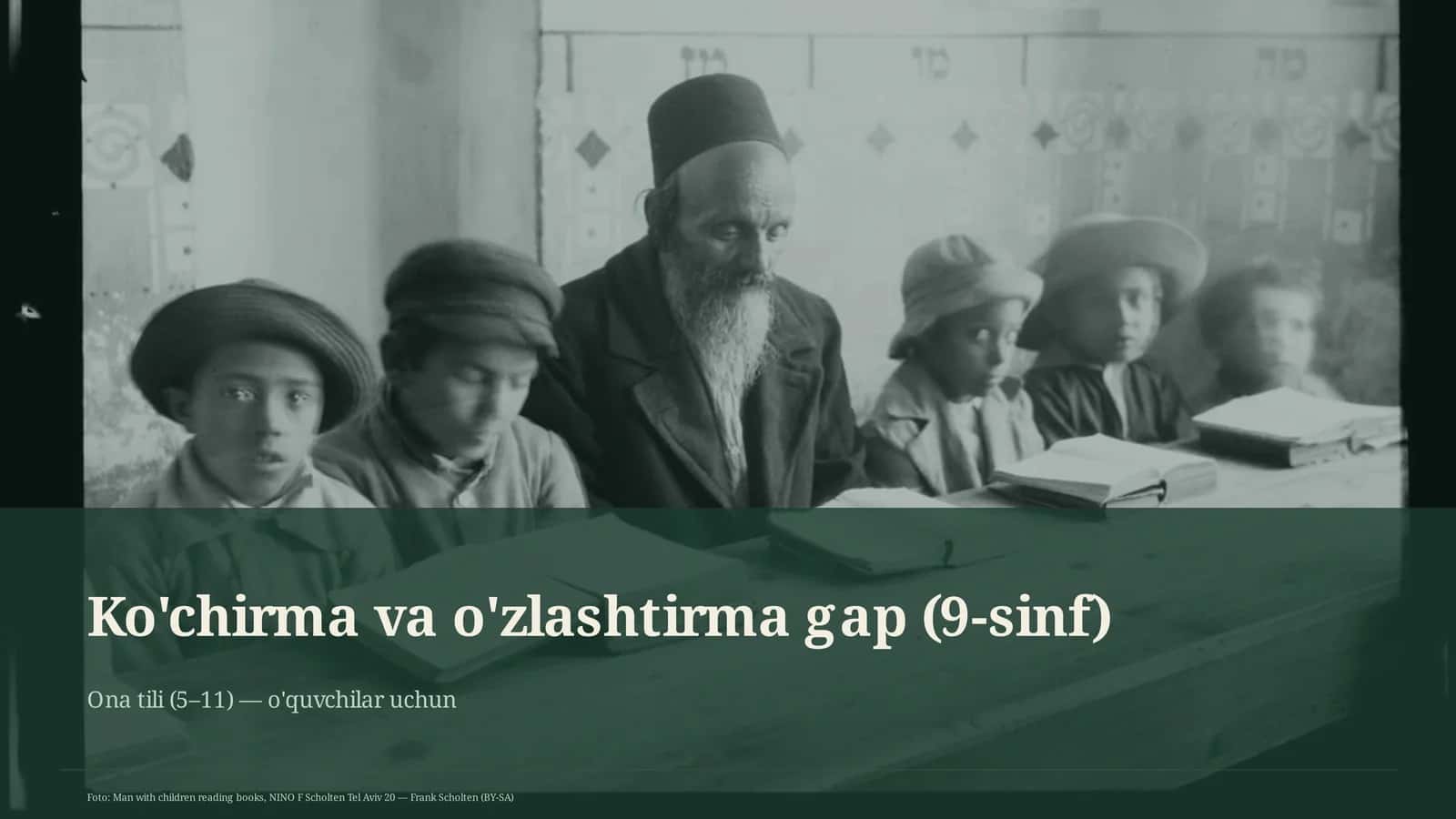 Ko'chirma va o'zlashtirma gap (9-sinf)