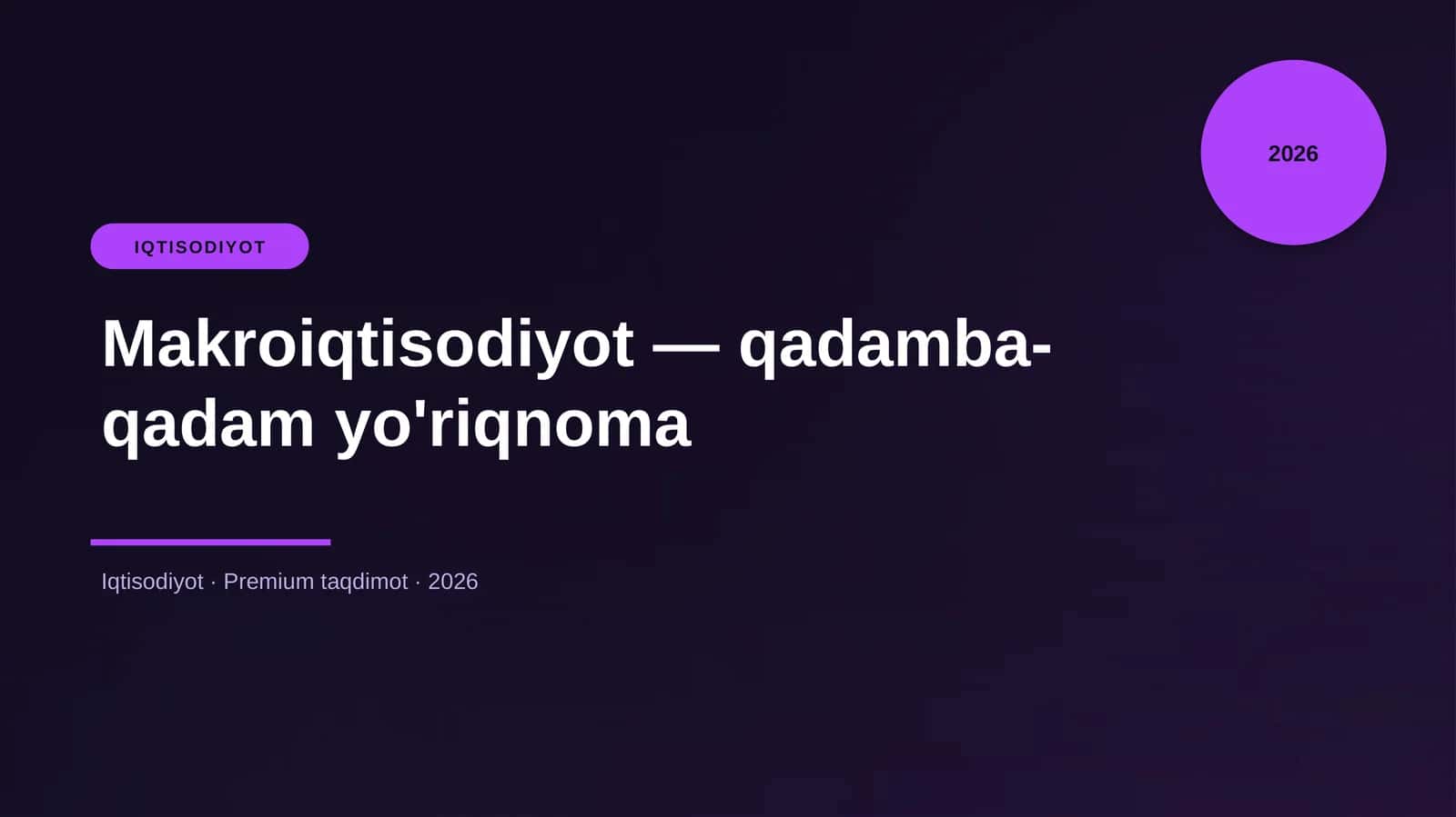 Makroiqtisodiyot — qadamba-qadam yo'riqnoma