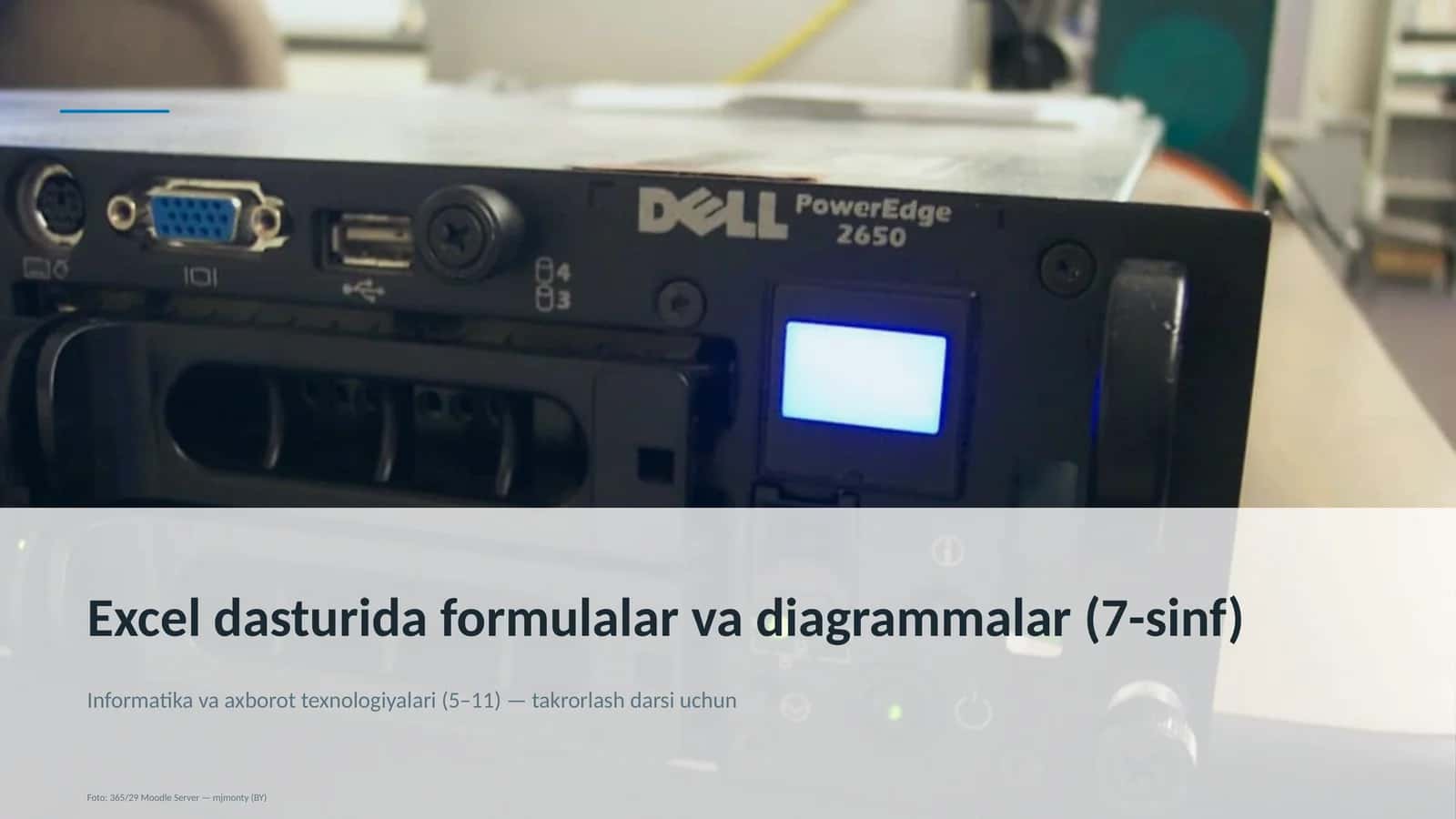 Excel dasturida formulalar va diagrammalar (7-sinf)