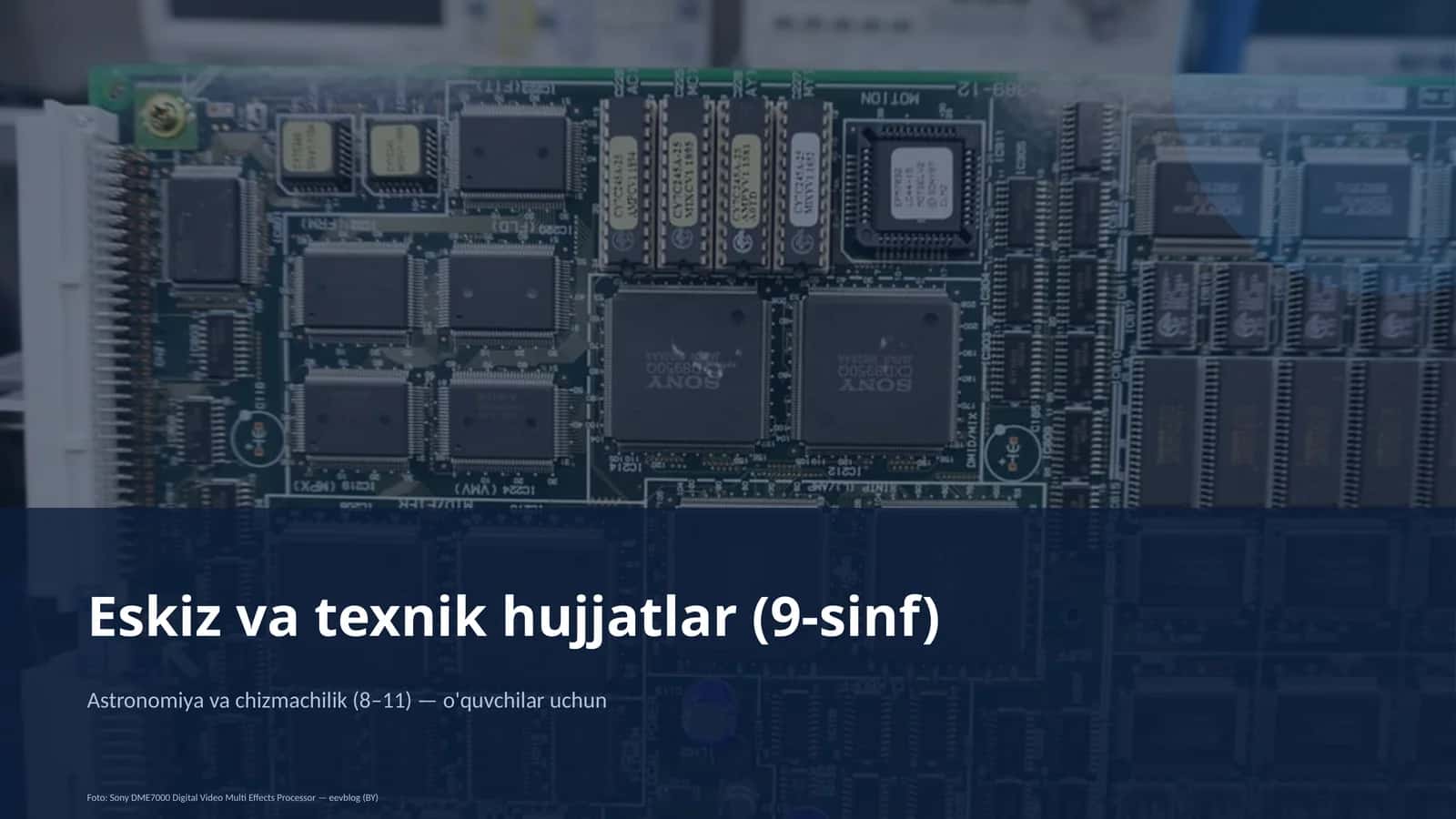 Eskiz va texnik hujjatlar (9-sinf)