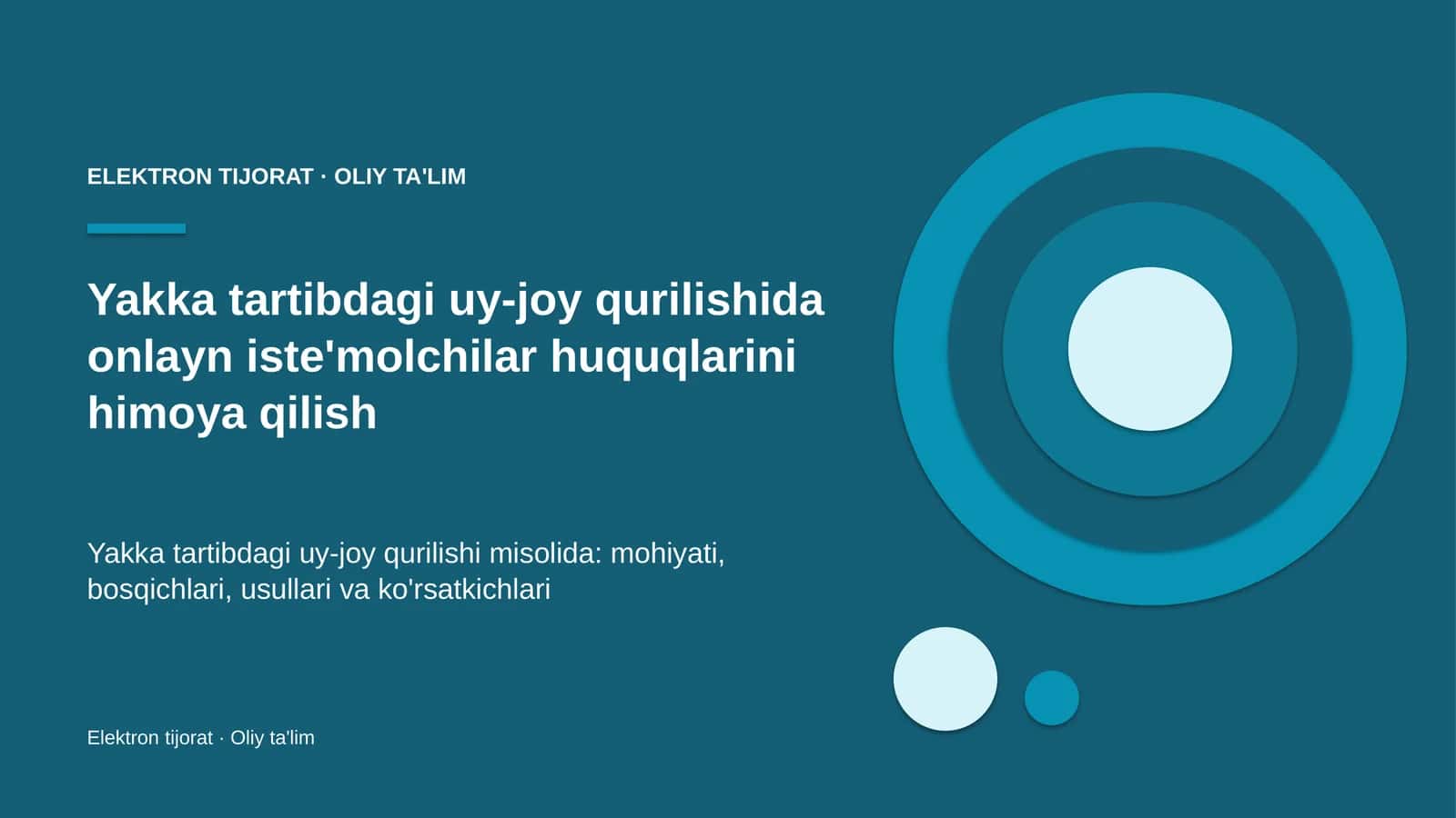yakka tartibdagi uy joy qurilishida onlayn iste'molchilar huquqlarini himoya qilish 2215