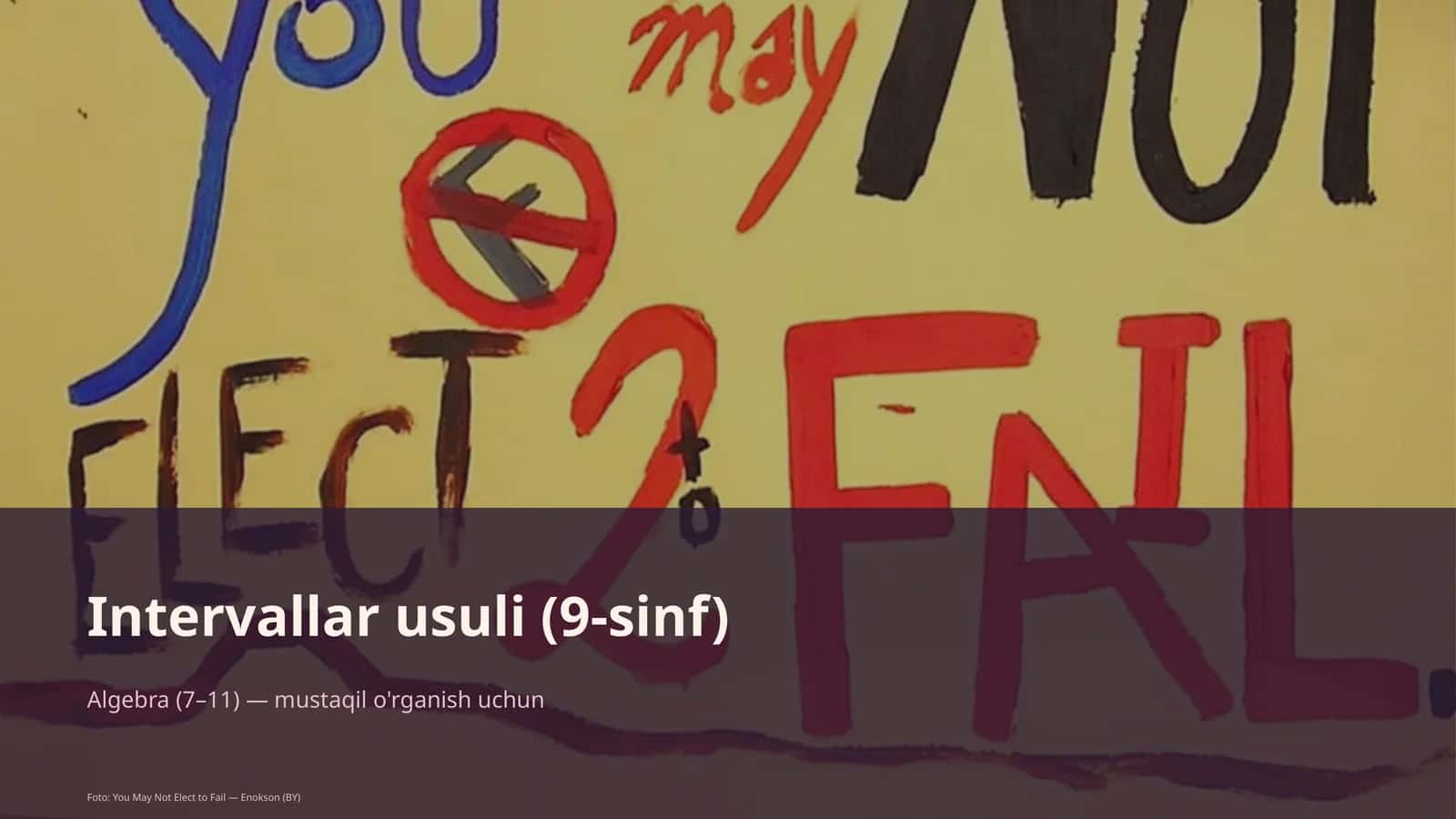 Intervallar usuli (9-sinf)
