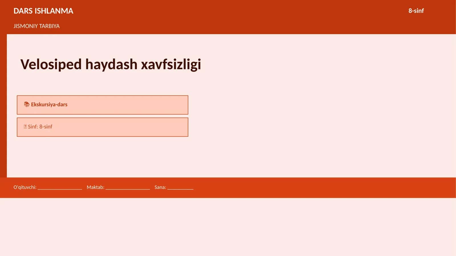 Velosiped haydash xavfsizligi