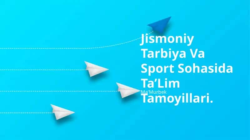 Jismoniy Tarbiya Va Sport Sohasida Ta’Lim Tamoyillari