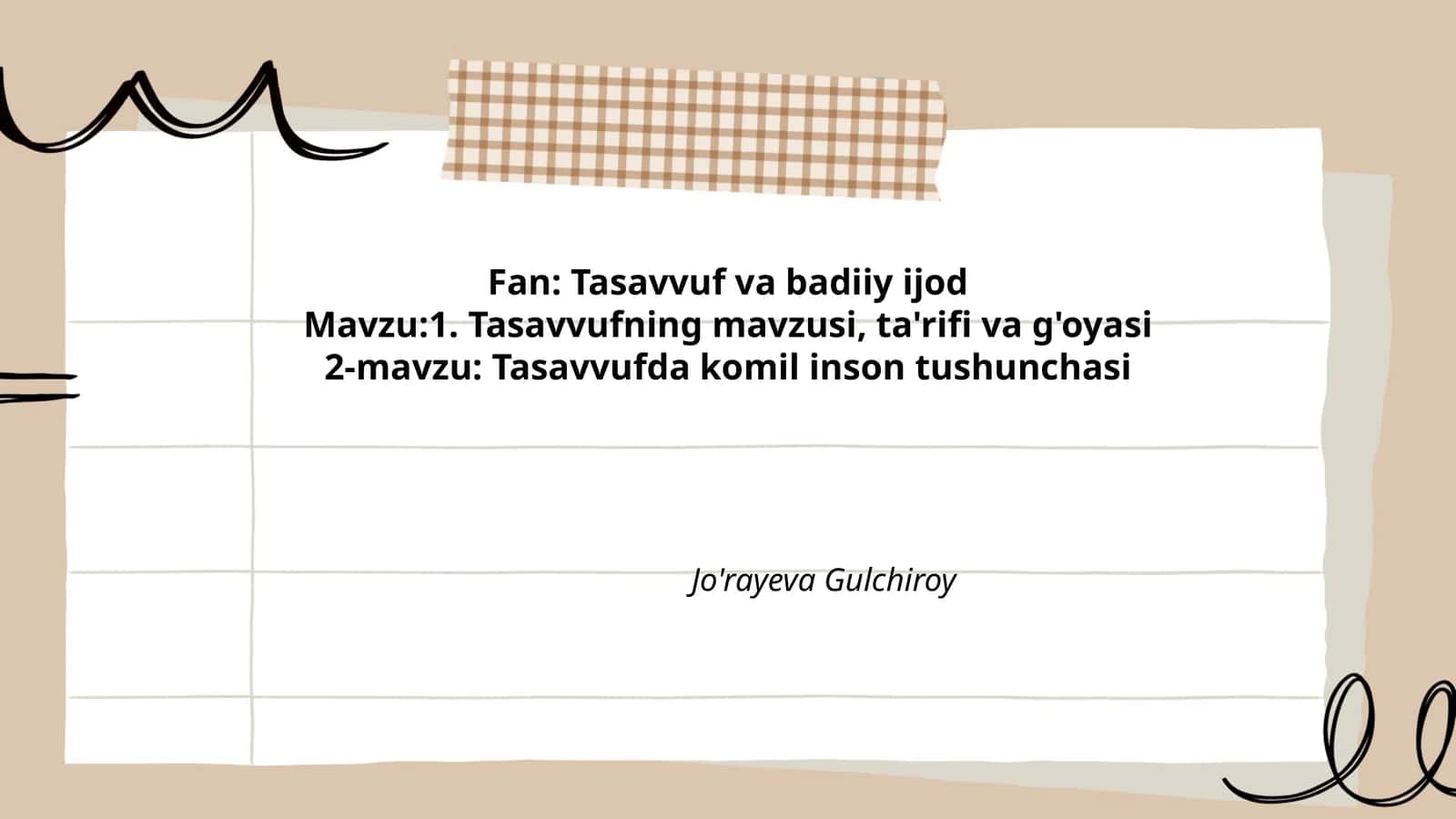 Tasavvuf va badiiy ijod