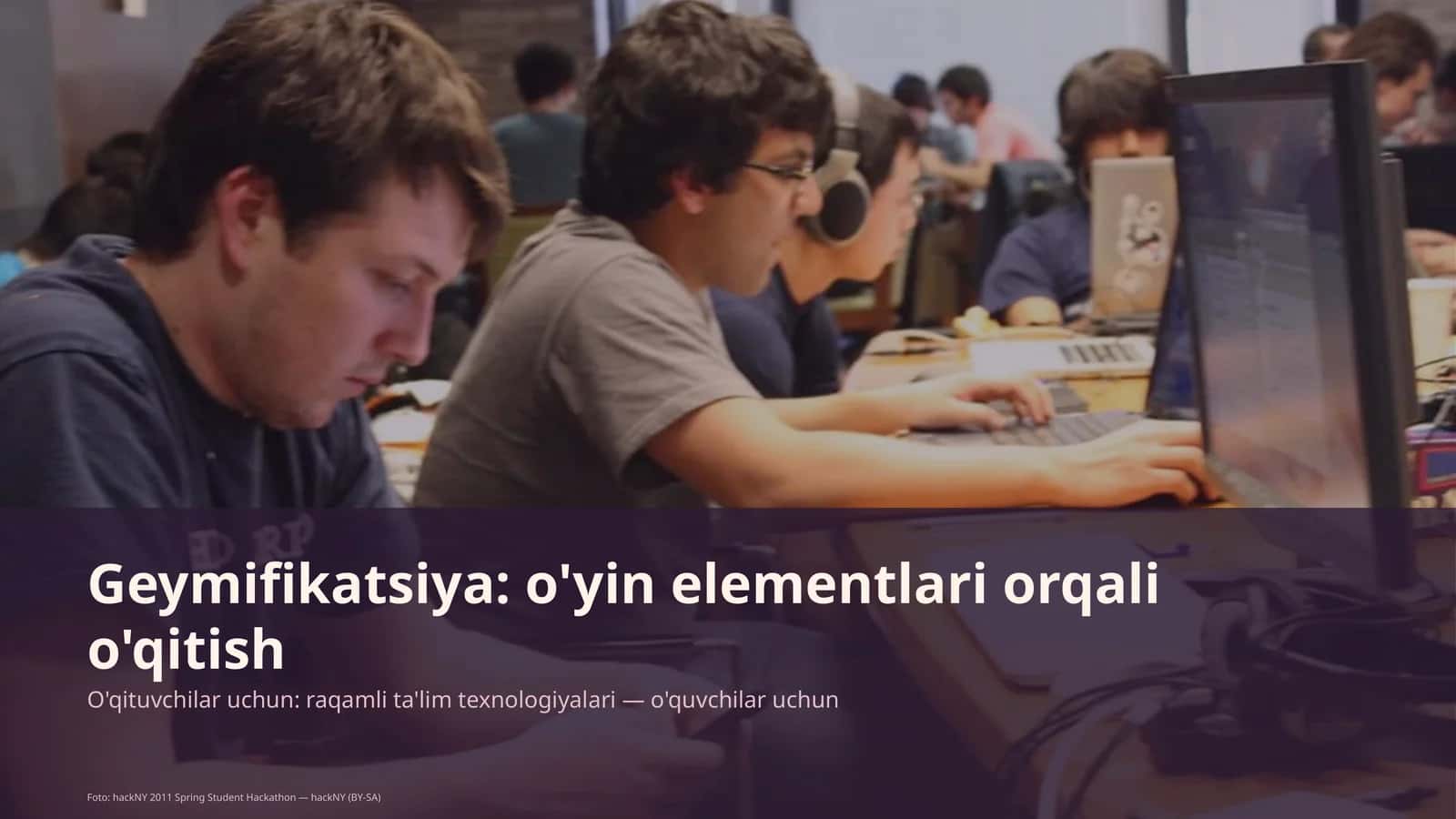 Geymifikatsiya: o'yin elementlari orqali o'qitish