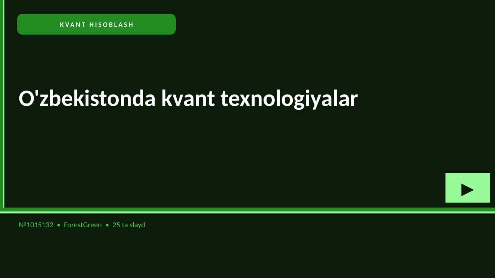 KVANT HISOBLASH