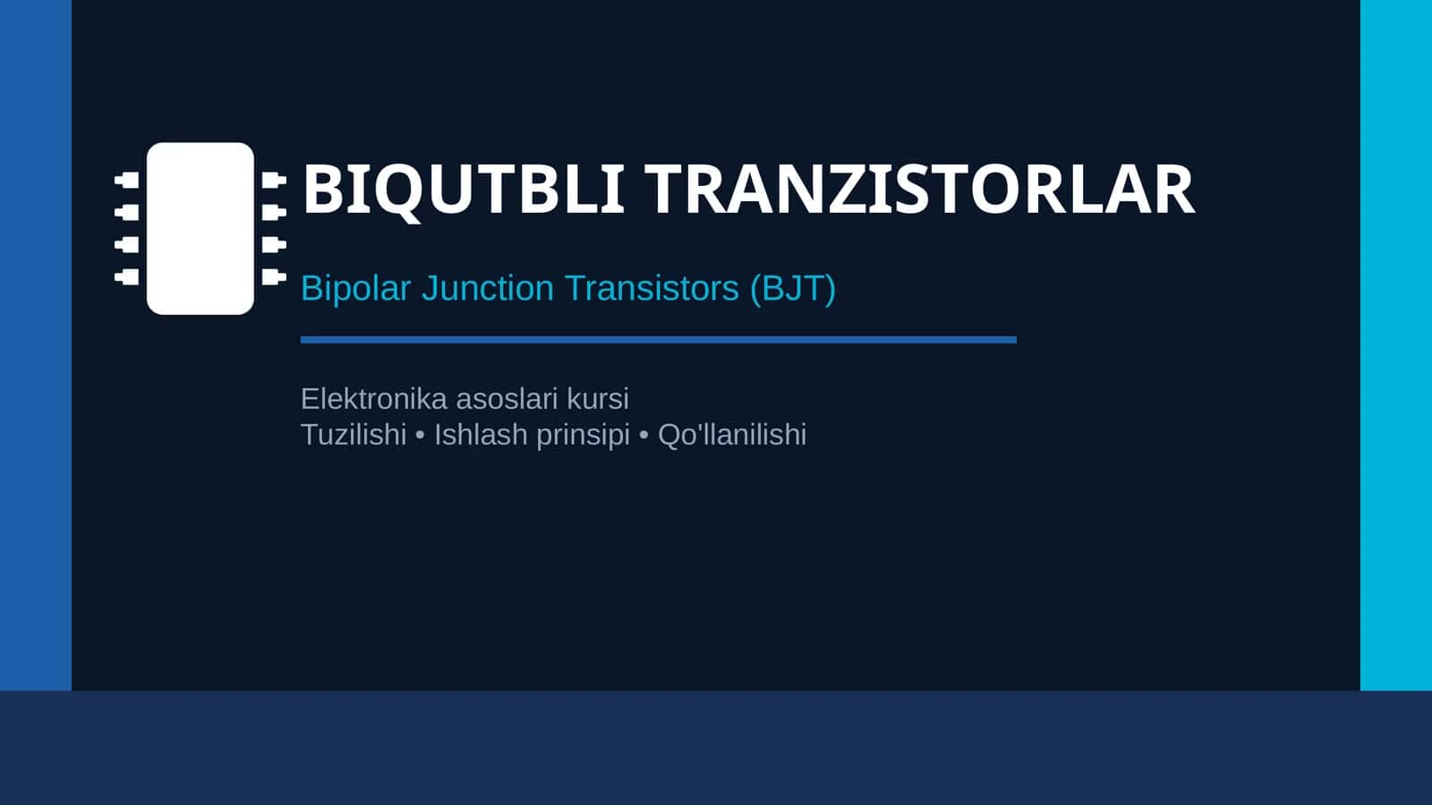 Biqutbli transiztorlar