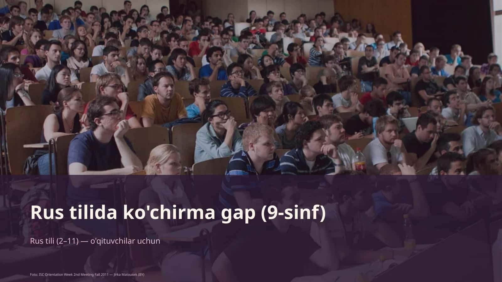 Rus tilida ko'chirma gap (9-sinf)
