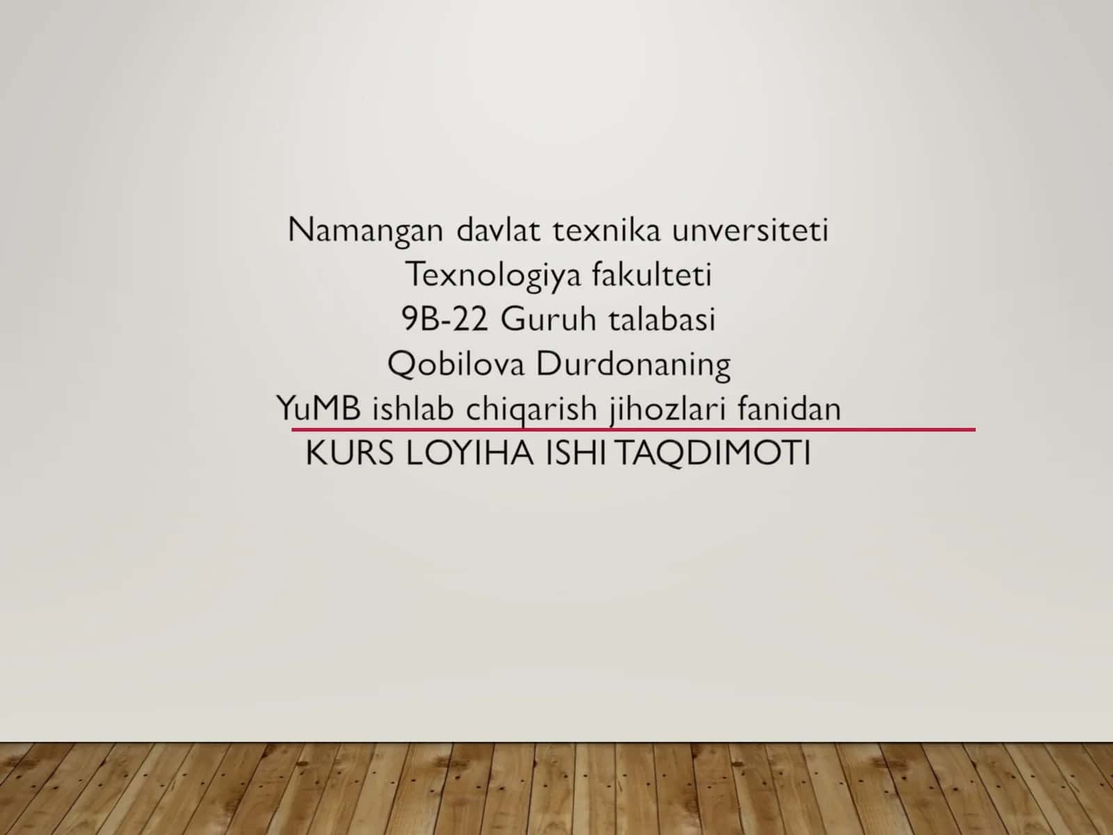 BIR SHNEKLI EKSTRUDER MASHINASINING KONSTRUKSIYASINI LOYIHALASH
