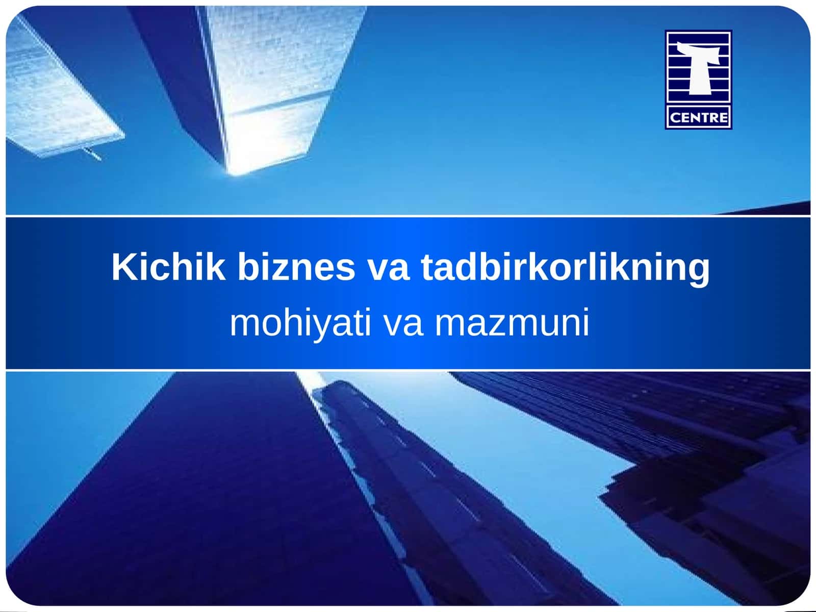 Kichik biznes va tadbirkorlikning mohiyati va mazmuni