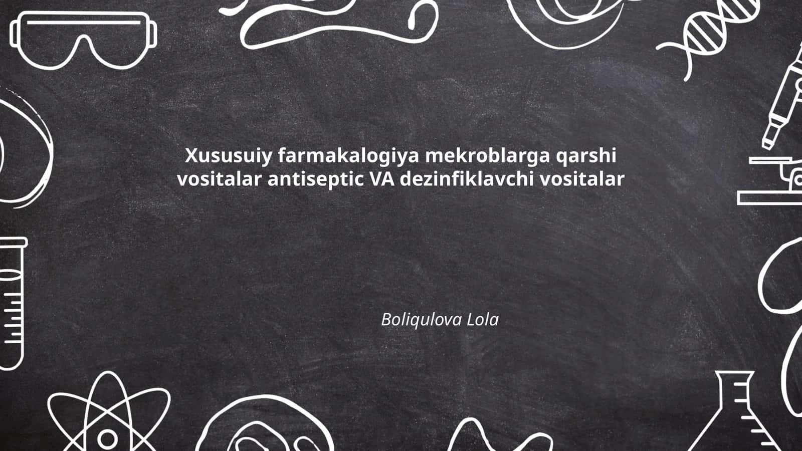 Antiseptik vositalar