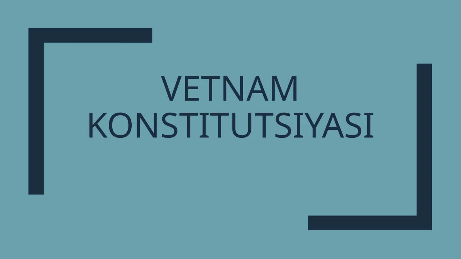 VETNAM KONSTITUTSIYASI