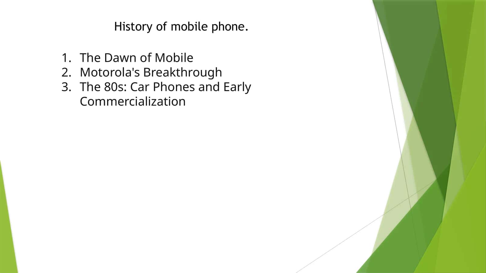 History of mobile phone