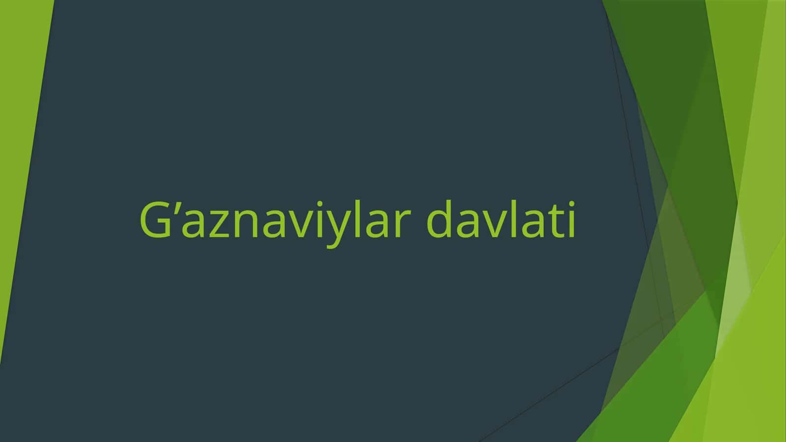 G’aznaviylar davlati 1